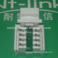 white color cat.5e krone IDC rj45 keystone jack